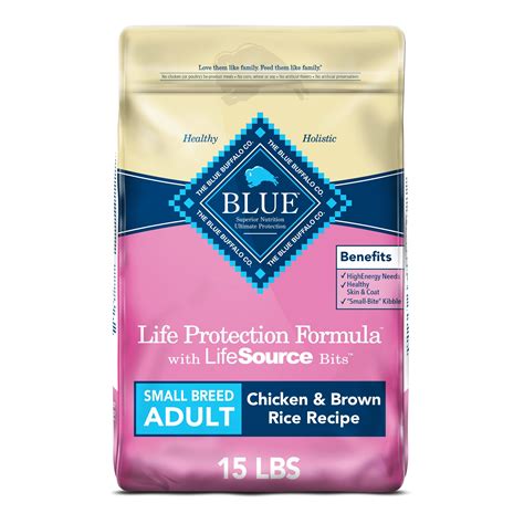 blue dog food chicken and rice